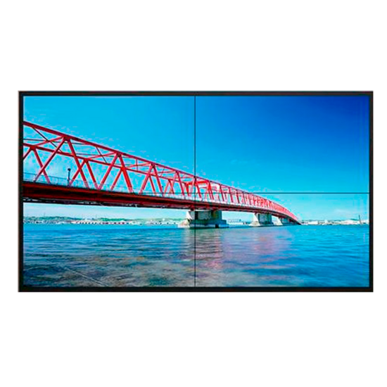 UNIVIEW Videowall Kit 2x2 met 46 inch FHD monitoren - UV-MWA46B1E-KIT2X2-WALL