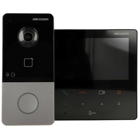 Hikvision DS-KIS606-P 2MP PoE en Wifi Video Intercomset met 7" Scherm