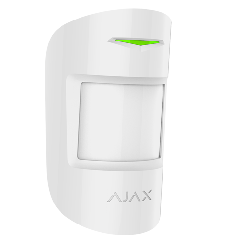 Ajax CombiProtect &ndash; Bewegings- en Glasbreukmelder in kleur zwart of wit.