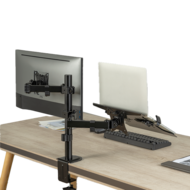 LDT66-C024ML Monitorarm en PC-houder - Bureauklem - 17-32 inch - Max 9 kg - VESA