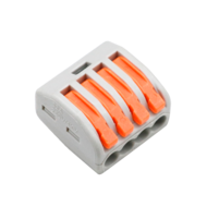 Wago 4-Voudige Lasklem met Hendel - 0,08 tot 4 mm&sup2; - Compacte Connectors