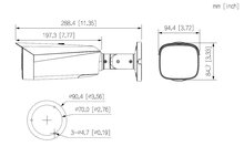Dahua IPC-HFW3849T1P-ZAS-PV-2712-PRO 8MP IP Bullet Camera 60m