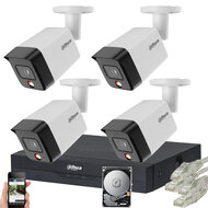 Dahua Bewakingscamera Set 6MP Smart Dual Light - PoE Camerabewaking voor Buiten
