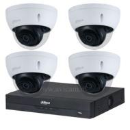 Dahua Beveiligingscamera Set 8MP IP PoE - Vandaalbestendig met Starlight Nachtzicht