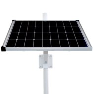 Safire Autonoom CCTV Voedingssysteem 256Wh met 80W Zonnepaneel en Mastbeugel