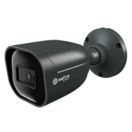 Safire Smart IP PoE Camerasysteem 4MP - 4 Donkergrijze Bullet Camera's