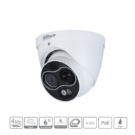 Dahua TPC-DF1241-B2F2-DW-S8 Thermische Eyeball Camera met Branddetectie en IP67