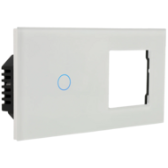 A-SMARTHOME Dubbel Paneel met Lichtschakelaar en Voedingspunt - Smart Home