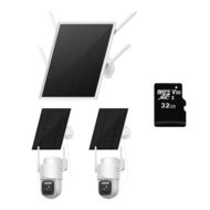 Nivian Videobewakingsset 4G op Zonne-energie - NV-KIT4GSOLAR430-2CAM-32GB