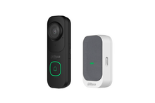 Dahua VDKP01-BG Wifi Video deurbel kit inclusief DB41A-B zwart en DS1AG deur gong.