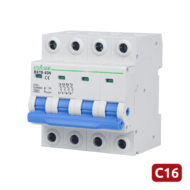 Stroomonderbreker 16A Ebasee, 4-polig C-curve voor DIN-rail