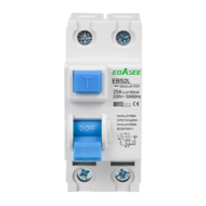 Aardlekschakelaar Ebasee 25A 2-polig 30mA type AC voor DIN-rail