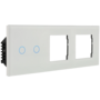 A-SMARTHOME Drievoudige Lichtschakelaar Set - Modern Schakelmateriaal Wit