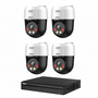 Dahua PoE Camerasysteem 5MP - 4 Pan &amp; Tilt Camera's met NVR voor Buitenbewaking
