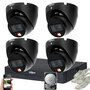 Dahua 6MP Smart Dual Light IP PoE Bewakingscamera Set - 4 Zwarte Camera's
