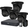 Dahua Camerabewaking Set met 4 Starlight Dome Camera's en XVR Recorder - Zwart