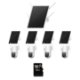 Nivian Beveiligingscamera Set 4G op Zonne-energie met 4 Gemotoriseerde Camera's