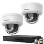 Hikvision IP Camerabewaking Set 8MP PoE met 2 Dome Camera's