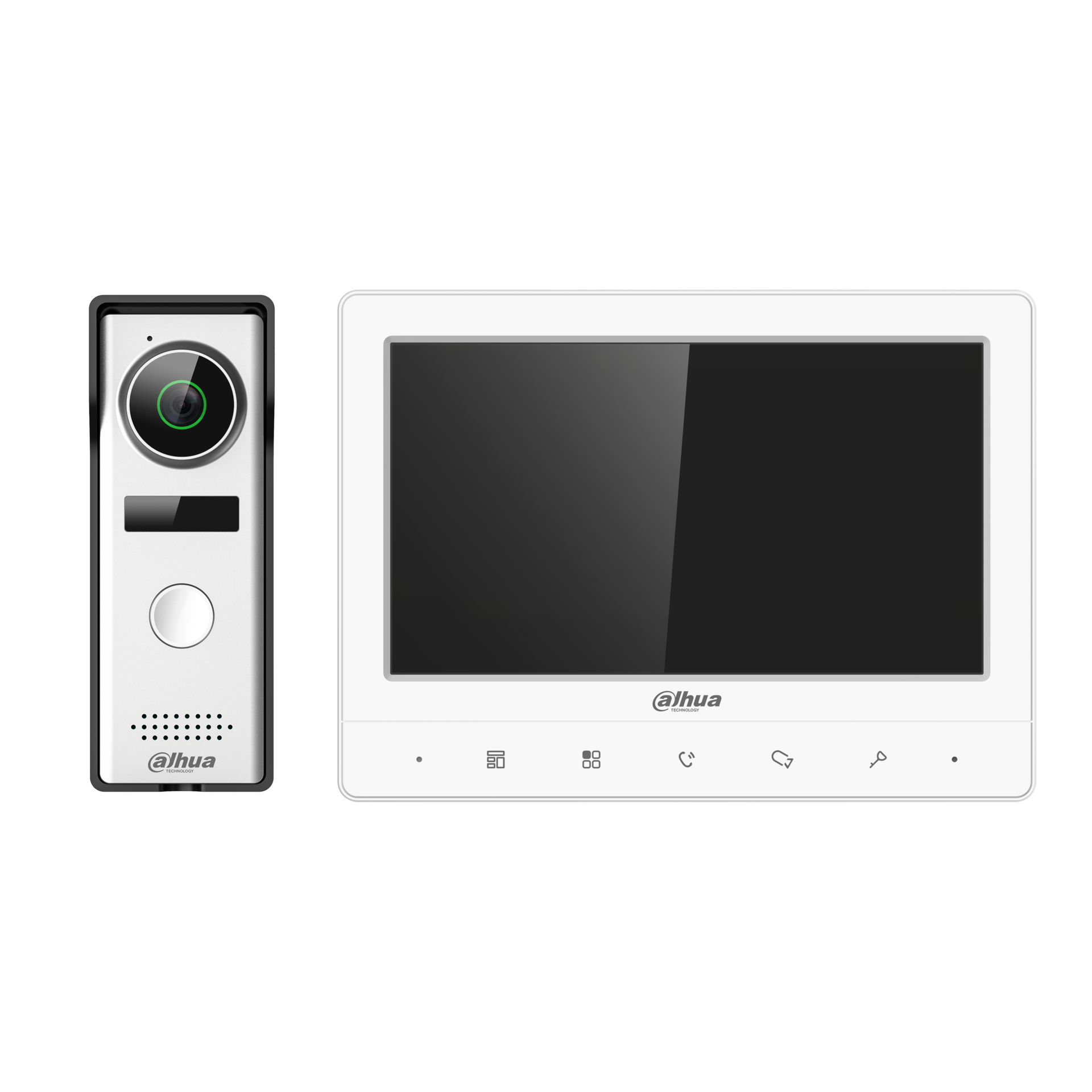Dahua video intercom KTA02 Analoge kit met video deurbel en monitor 4 draads aansluiting. - Avicam
