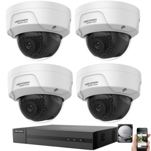 IP Hikvision PoE 4MP full hd camerabewaking Set met 4 dome buiten Hikvison camera's, nvr inclusief 1Tb harde schijf. IP Hikvision PoE 4MP full hd camerabewaking Set met 4 dome buiten Hikvison camera's, nvr inclusief 1Tb harde schijf.