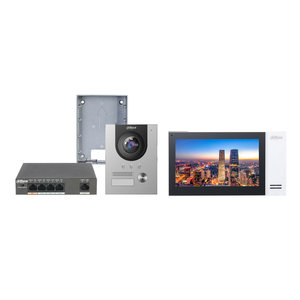 Dahua video intercom KTP01(S) complete kit met video deurbel, monitor en switch - IP PoE netwerkkabel aansluiting. Dahua video intercom KTP01(S) complete kit met video deurbel, monitor en switch - IP PoE netwerkkabel aansluiting.