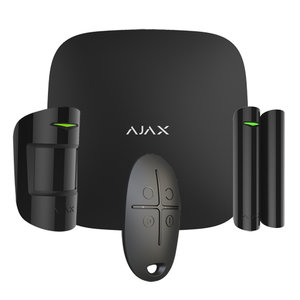 Ajax Hubkit-B alarmsysteem starterskit met hub, draadloze deursensor, bewegingsmelder en afstandsbediening. Ajax Hubkit-B alarmsysteem starterskit met hub, draadloze deursensor, bewegingsmelder en afstandsbediening.