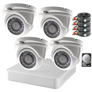 Camerabewaking set Safire FULL HD met 4 vandaalbestendige dome camera's. Camerabewaking set Safire FULL HD met 4 vandaalbestendige dome camera's.