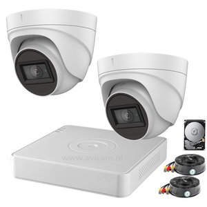 Camerabewaking set Safire Pro Starlight FULL HD met 2 Turret camera's, dvr, 1TB harde schijf en kabels Camerabewaking set Safire Pro Starlight FULL HD met 2 Turret camera's, dvr, 1TB harde schijf en kabels