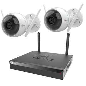 Ezviz WiFi camerasysteem full hd inclusief 1TB harde schijf, 2 IP camera met nachtzicht, microfoon, nvr met router. Ezviz WiFi camerasysteem full hd inclusief 1TB harde schijf, 2 IP camera met nachtzicht, microfoon, nvr met router.