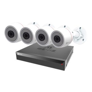 Ezviz CS-BN3424A0-E30 PoE videobewakingsset met 4 buiten camera's inclusief mic en netwerkkabels. Ezviz CS-BN3424A0-E30 PoE videobewakingsset met 4 buiten camera's inclusief mic en netwerkkabels.
