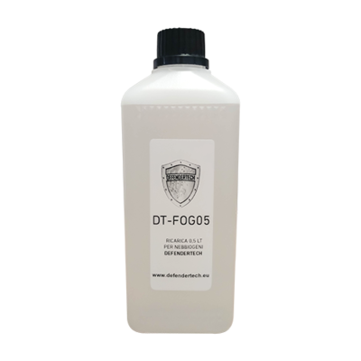 Vloeistof 0,5 L voor het bijvullen van de Defendertech mist generator.