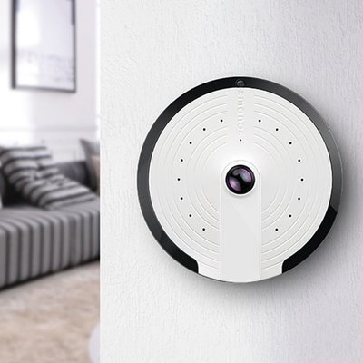 Smanos UFO Panorama WiFi camera PT-180H 360 graden fisheye lens, nachtzicht, mic, speaker en microSD slot.