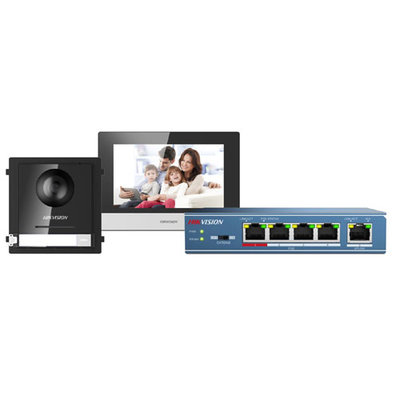 Hikvision IP DS-KIS602 Europe Kit Video Intercom met UTP netwerk aansluiting.