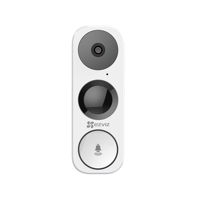 DB1 Ezviz 3MP WiFi slimme video deurbel met microfoon, speaker, PIR detectie en app.
