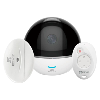 Ezviz C6T-RF PT full hd binnen ptz Wifi ip camera met aparte alarm sensor, mic, luidspreker en SD-slot.