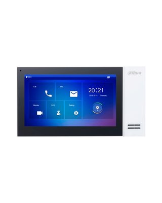 Dahua video intercom KTP01(S) complete kit met video deurbel, monitor en controller - 2 draads aansluiting.