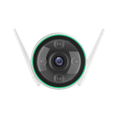 Ezviz Hikvision C3N WIFI Buiten IP camera FULL HD kleuren nachtzicht, flitser, microfoon en microSD slot.