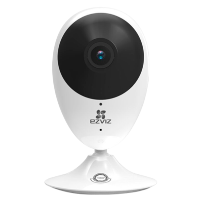 Babyfoon Ezviz C2C-180 panoramic full hd resolutie binnen wifi camera met microfoon, luidspreker en SD-slot.
