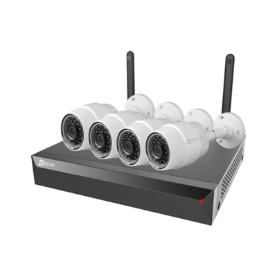 EZ-X5S-4W-C3C EZVIZ WIFI camerasysteem met 4 C3C bullet IP Camera, en 4 kanaals NVR met eigen ingebouwde WIFI router.
