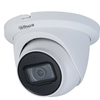 5MP Dahua Starlight PoE Turret IP bewakingscamera voor buiten met sd slot en nachtzicht.