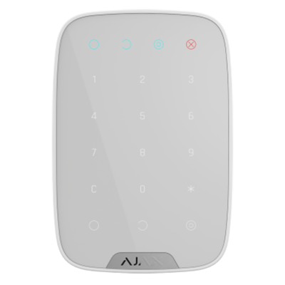 Ajax Keypad bedieningspaneel zwart of witte kleur.