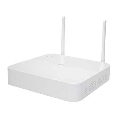 Uniview Plug & Play 2MP WiFi camerasysteem met 4 bullet IP camera's, harde schijf en nachtzicht.