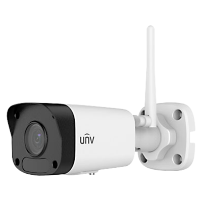 Uniview Plug & Play 2MP WiFi camerasysteem met 4 bullet IP camera's, harde schijf en nachtzicht.