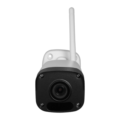 Uniview Plug & Play 2MP WiFi camerasysteem met 4 bullet IP camera's, harde schijf en nachtzicht.