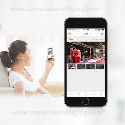 Draadloos IP camerabeveiliging set met 1 camera 720P HD (UITVERKOCHT!)