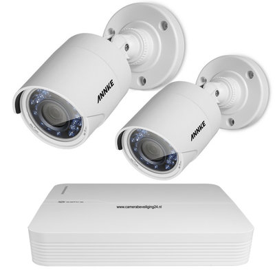 FULL HD camerabewakingssysteem 2 Bullet buiten camera's. (Uitverkocht!)