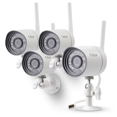 Draadloos 720P HD camerasysteem met 4 netwerk IP camera's, gratis app en 500GB harde schijf. (UITVERKOCHT!)