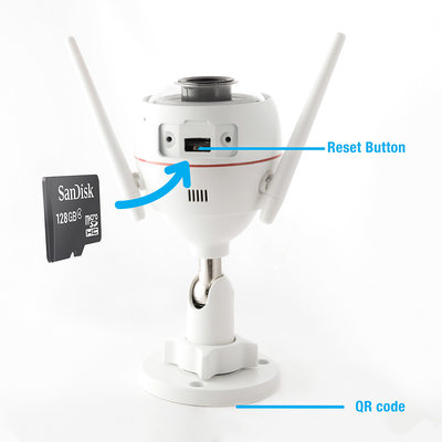Ezviz Hikvision C3W Husky Air WIFI Buiten IP camera 2MP FULL HD met audio, sirene, flitsalarm en MicroSD